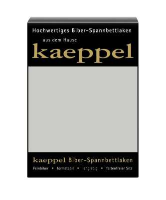 Biber Spannbetttuch kaeppel silber