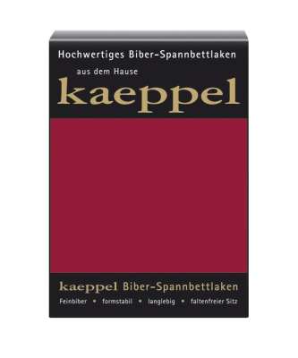 Biber Spannbetttuch kaeppel karmin rot